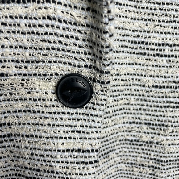 Rag & Bone Ames Deconstructed Textured Jacket Blazer Womens 4 - Picture 10 of 10